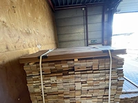 Ca. 600x ipé planken geschaafd country grade, 21x70mm, lengte 576/65cm, 24/125cm - afbeelding 1 van  3