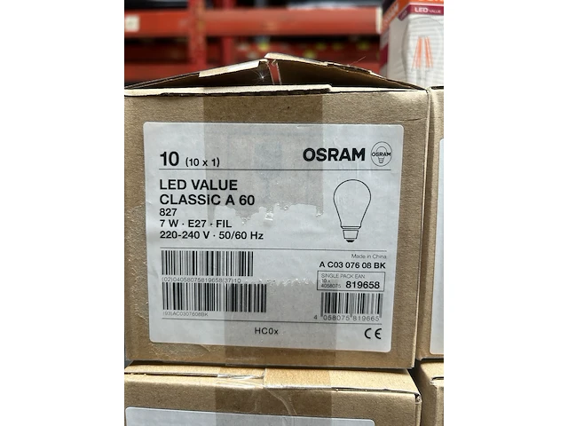 Ca. 60x e27 led lamp warm wit osram - afbeelding 3 van  3