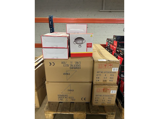 Ca. 60x led plafondlamp 3-lichts trio, bolou - afbeelding 1 van  4