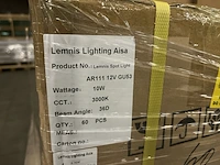 Ca. 60x led spot ar111 10w 3000k gu53 lemnis lighting - afbeelding 5 van  6