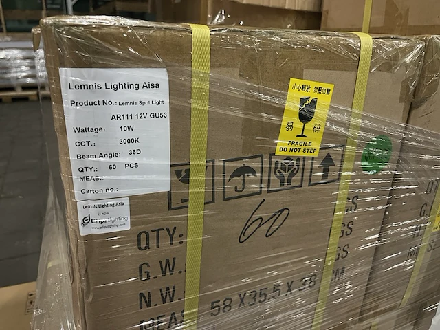 Ca. 60x led spot ar111 10w 3000k gu53 lemnis lighting - afbeelding 5 van  5