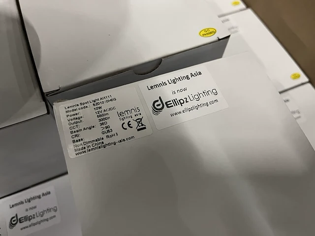Ca. 60x led spot ar111 10w 3000k gu53 lemnis lighting - afbeelding 4 van  5