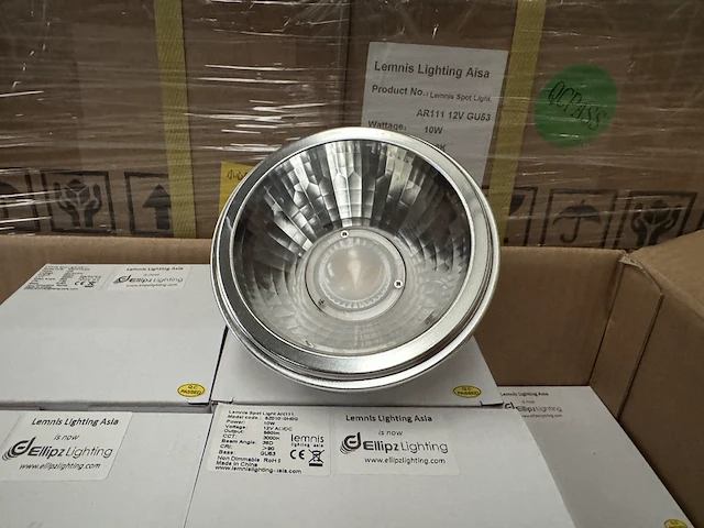 Ca. 60x led spot ar111 10w 3000k gu53, lemnis lighting - afbeelding 2 van  5