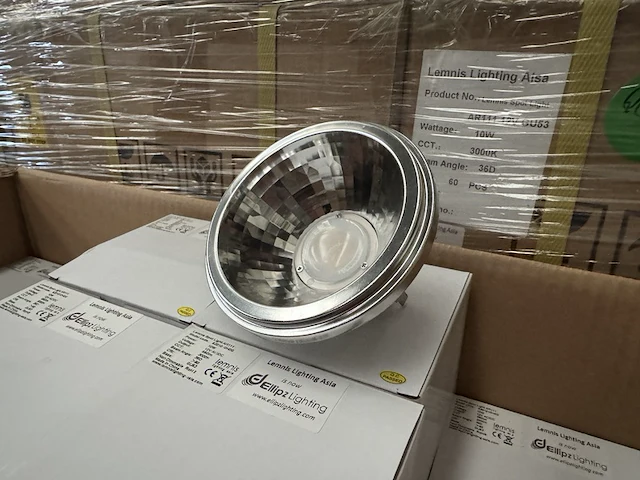 Ca. 60x led spot ar111 10w 3000k gu53, lemnis lighting - afbeelding 3 van  5