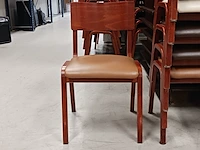 Ca. 60x stapelstoel en 13x tafel, bruin - afbeelding 7 van  8