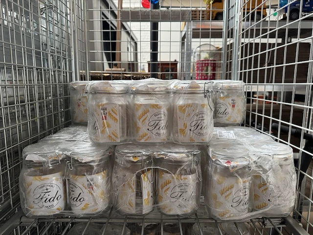Ca 60x weckpot, 1 liter rocco bormioli, fido - afbeelding 1 van  6