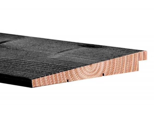 Ca. 60x zweeds rabat zwart gedompeld, lengte: 400cm - afbeelding 1 van  4