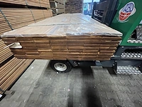 Ca. 62x angelim pedra planken geschaafd, 21x145mm, lengte 310cm - afbeelding 3 van  3