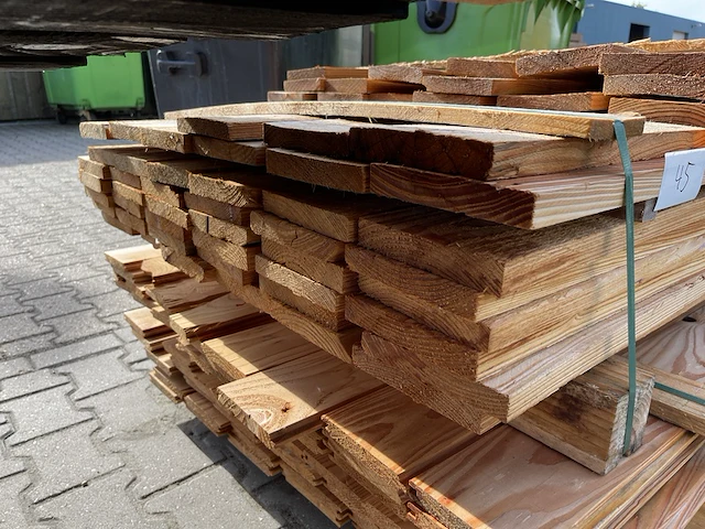 Ca. 63x douglas planken, 25x140mm, lengte 18/405cm, 45/505cm - afbeelding 3 van  3
