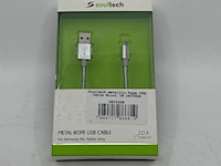 Ca. 63x usb laadsnoer soultech, dk036gr - afbeelding 1 van  4