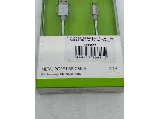 Ca. 63x usb laadsnoer soultech, dk036gr - afbeelding 3 van  4