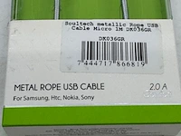 Ca. 63x usb laadsnoer soultech, dk036gr - afbeelding 3 van  4