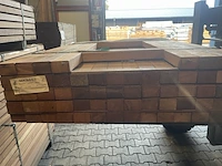 Ca. 64x angelim pedra regels , 45x68mm, lengte 125cm - afbeelding 3 van  3