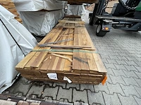 Ca. 64x guyana ipé planken geschaafd, 16x90mm, lengte 450cm - afbeelding 1 van  3