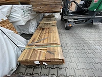 Ca. 64x guyana ipé planken geschaafd, 16x90mm, lengte 450cm - afbeelding 1 van  3
