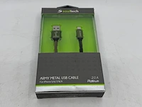 Ca. 64x laadsnoer iphone soultech, dk029g, army metal - afbeelding 1 van  4