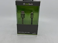 Ca. 64x laadsnoer iphone soultech, dk029g, army metal - afbeelding 3 van  4