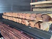 Ca. 64x mahonie weldorpels gevingerlast, 34x55mm, lengte 105cm - afbeelding 3 van  3
