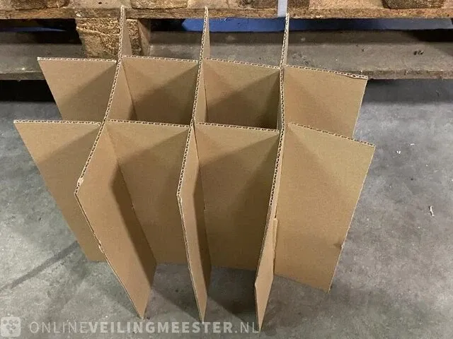 Ca. 650x flessendoos interieur voor 12 flessen bruin - afbeelding 2 van  5