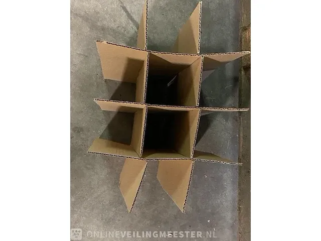 Ca. 650x flessendoos interieur voor 12 flessen bruin - afbeelding 3 van  5