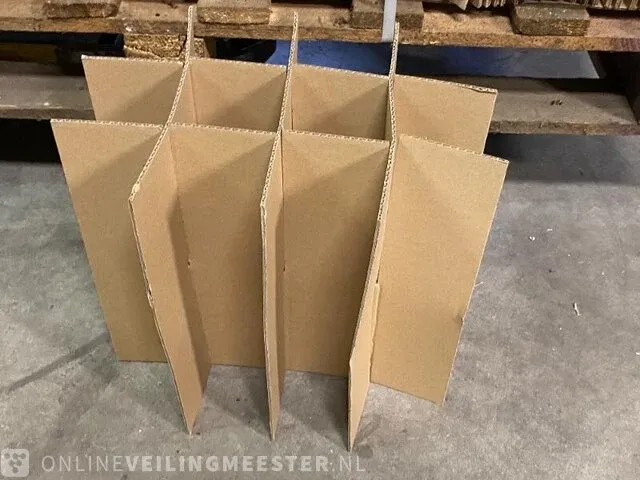 Ca. 650x flessendoos interieur voor 12 flessen bruin - afbeelding 4 van  5