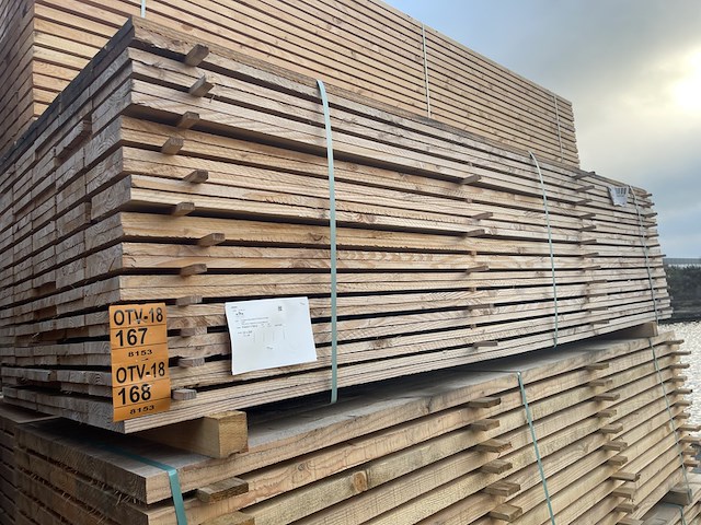 Ca. 65x douglas planken fijnbezaagd, 22x200mm, lengte 300cm - afbeelding 4 van  4