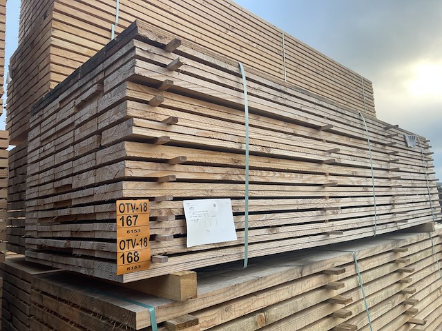 Ca. 65x douglas planken fijnbezaagd, 22x200mm, lengte 300cm - afbeelding 4 van  4