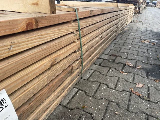 Ca. 65x douglas regels geschaafd, 40x100mm, lengte 500cm - afbeelding 2 van  3
