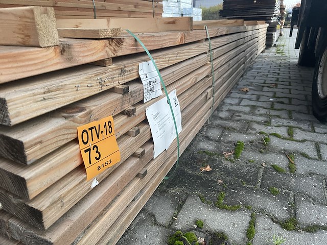 Ca. 65x douglas regels geschaafd, 40x100mm, lengte 500cm - afbeelding 2 van  3