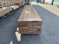 Ca. 65x guyana teak beschoeiingsplanken, 20x200mm, lengte 300cm - afbeelding 1 van  4