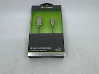 Ca. 65x laadsnoer fast usb soultech, dk024gr, metallic - afbeelding 1 van  4