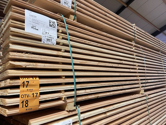 Ca. 66x douglas zweeds rabat, 21x190mm, lengte 500cm - afbeelding 4 van  4