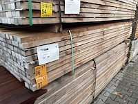 Ca. 66x massaranduba regels fijnbezaagd, 40x60mm, lengte 300cm - afbeelding 4 van  4