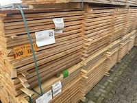 Ca. 67x douglas planken fijnbezaagd, 22x200mm, lengte 500cm - afbeelding 4 van  4