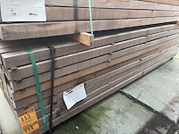 Ca. 68x massaranduba palen fijnbezaagd, 60x60, lengte 305cm - afbeelding 4 van  4