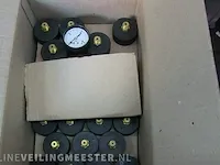 Ca. 691x manometers abs, ø50 mm, messing aansluiting f + r, abs, zwart - afbeelding 3 van  12