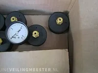 Ca. 691x manometers abs, ø50 mm, messing aansluiting f + r, abs, zwart - afbeelding 4 van  12