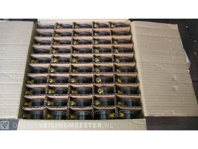 Ca. 691x manometers abs, ø50 mm, messing aansluiting f + r, abs, zwart - afbeelding 5 van  12