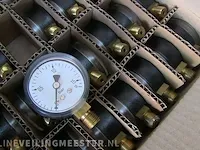 Ca. 691x manometers abs, ø50 mm, messing aansluiting f + r, abs, zwart - afbeelding 8 van  12