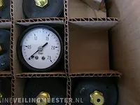 Ca. 691x manometers abs, ø50 mm, messing aansluiting f + r, abs, zwart - afbeelding 11 van  12