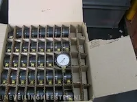 Ca. 691x manometers abs, ø50 mm, messing aansluiting f + r, abs, zwart - afbeelding 12 van  12