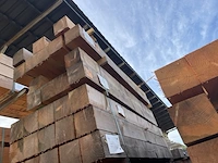 Ca. 6x douglas balken fijnbezaagd, 200x200mm, lengte 300cm - afbeelding 4 van  4