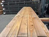 Ca. 7 douglas veer en groef planken , 18x135mm, lengte 400cm - afbeelding 1 van  4