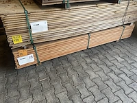 Ca. 70x angelim pedra planken geschaafd, 21x145mm, lengte 250cm - afbeelding 4 van  4