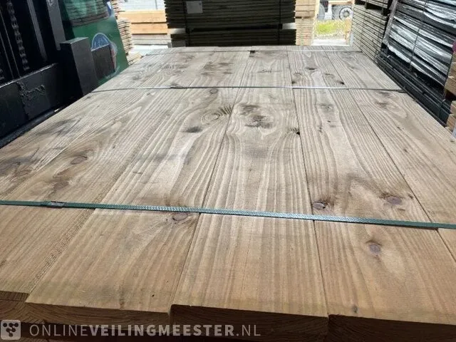 Ca. 70x douglas planken vierzijdig geschaafd , 16x192mm, lengte 180cm - afbeelding 1 van  3