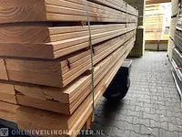 Ca. 70x douglas planken vierzijdig geschaafd , 16x192mm, lengte 180cm - afbeelding 2 van  3
