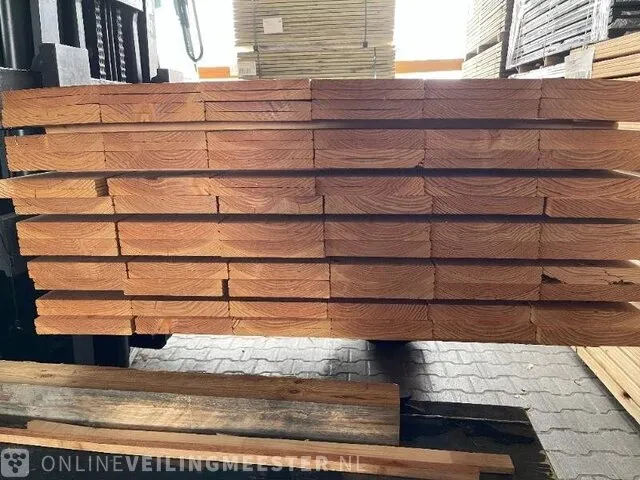 Ca. 70x douglas planken vierzijdig geschaafd , 16x192mm, lengte 180cm - afbeelding 3 van  3