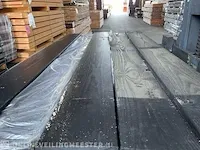 Ca. 70x douglas schuttingplanken zwart gecoat , 16x192mm, lengte 180cm