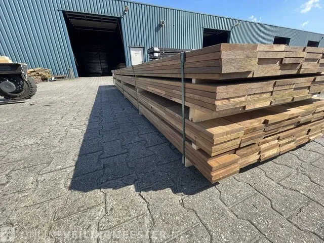 Ca. 70x guyan ipé hardhouten planken, 18x140mm, lengte 500cm - afbeelding 2 van  3