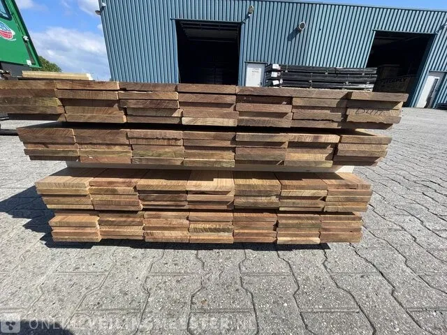 Ca. 70x guyan ipé hardhouten planken, 18x140mm, lengte 500cm - afbeelding 3 van  3